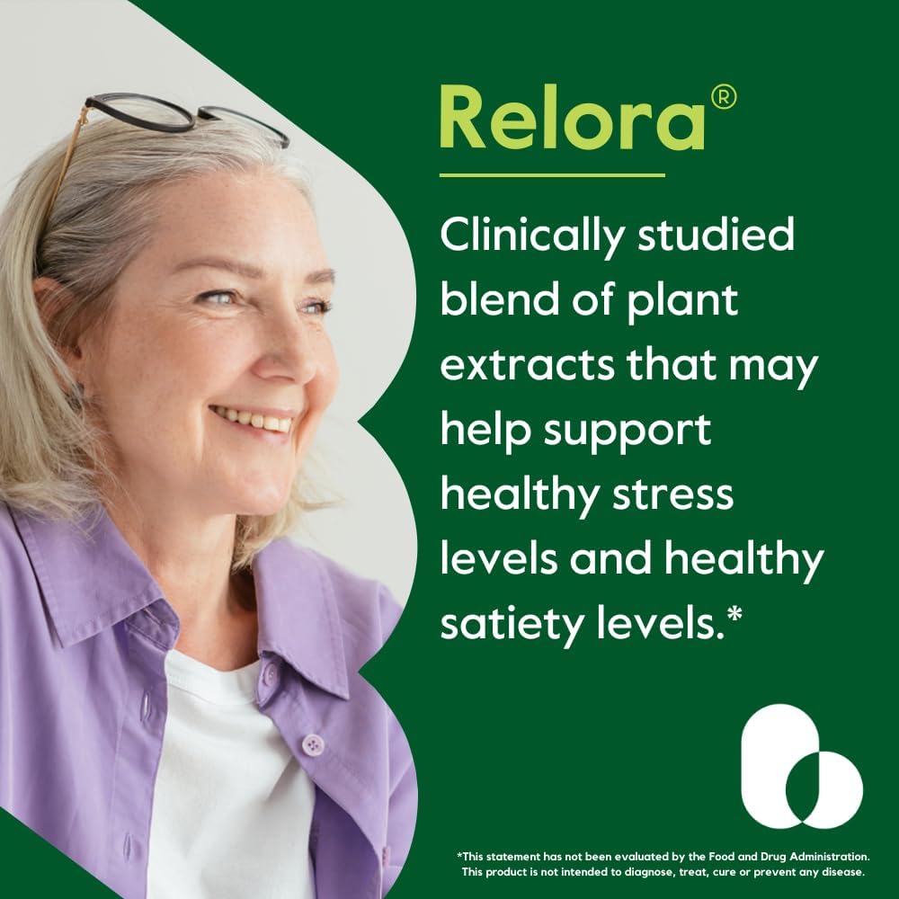 BESTVITE Filler-Free Relora 250mg (120 Veg Caps) - Clinically Researched | No Stearates – Vegan – No Fillers – Supports the Management of Occasional Stress* - Easy to Swallow Capsules