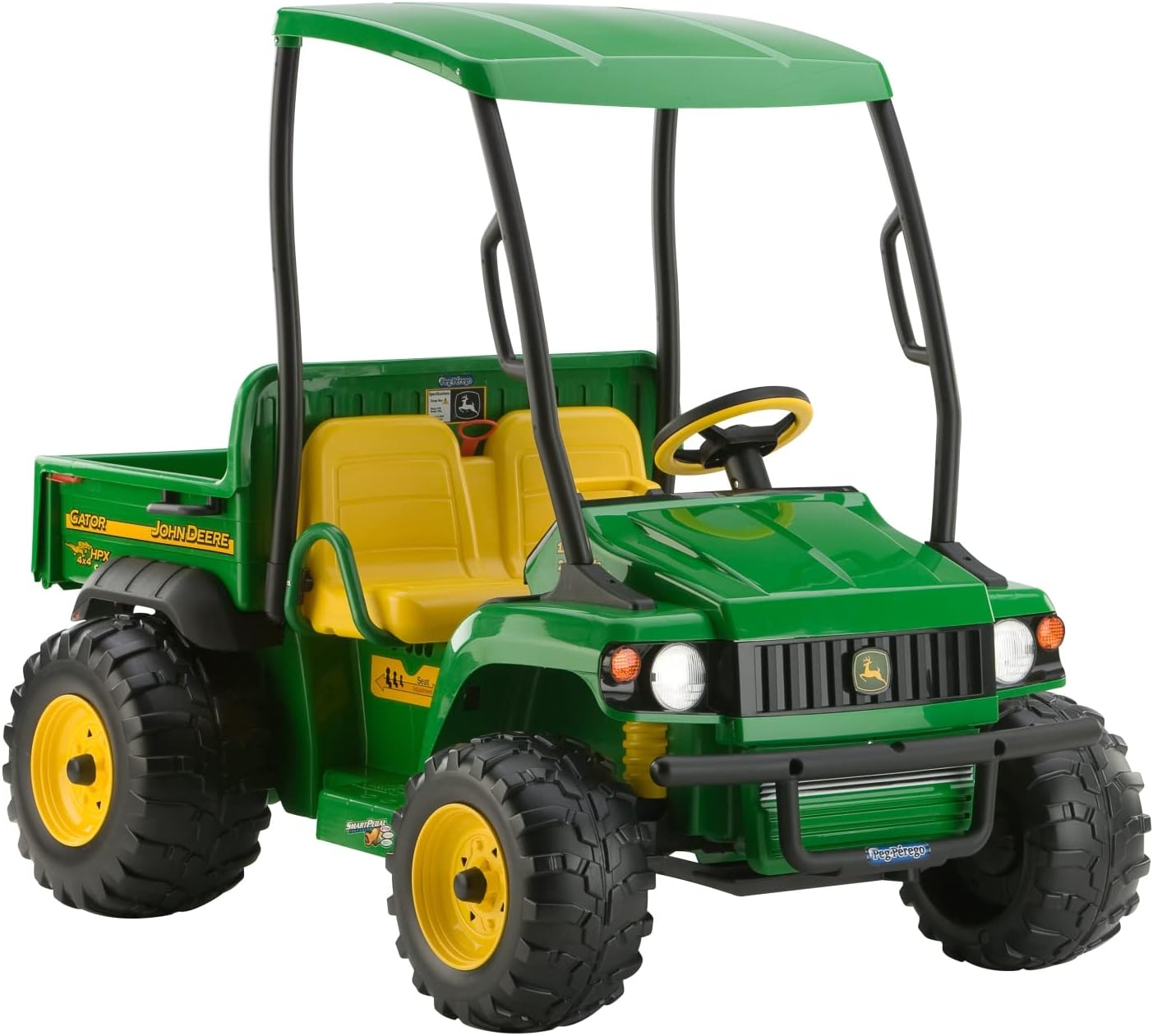 Peg Perego John Deere Gator HPX Rear Wheels Black Unfinished (3 x 3. inches /1 x 0 mm