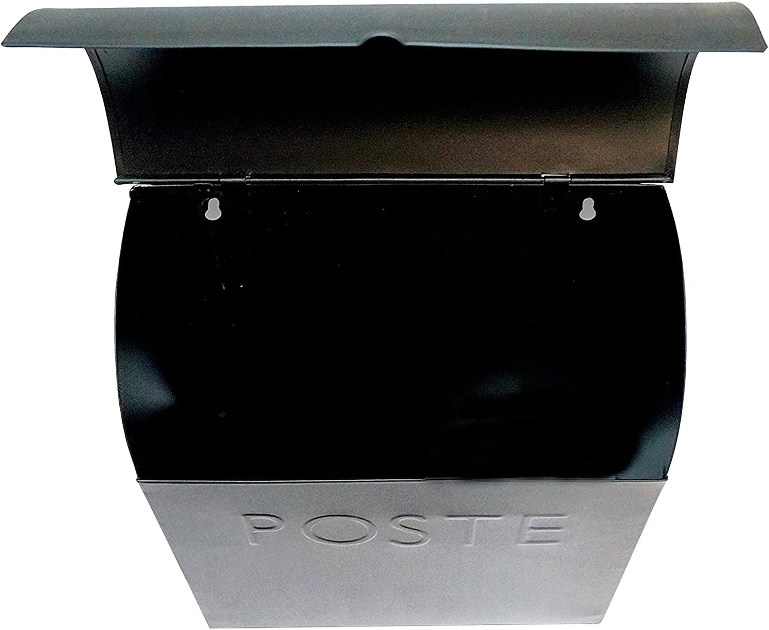 NACH Mailboxes for Outside Wall Mount, 12 x 11.2 x 4.5 inch, Black Mailbox, Waterproof Mailbox with Outdoor Newspaper Holder - The Euro Mailbox