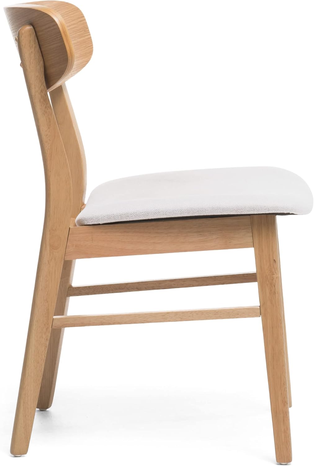 Christopher Knight Home Heather Mid-Century Modern Dining Chairs (Set of 4), Dark Gray and Natural Oak