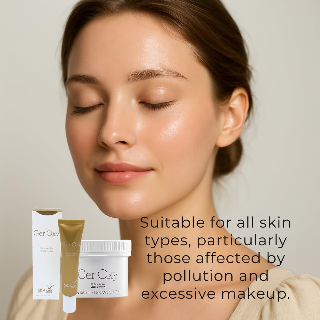 Gernetic Ger Oxy, Oxygenating Pollution Protection Face Cream, Revitalizing Daily Moisturizer for Dull Skin, 40ml