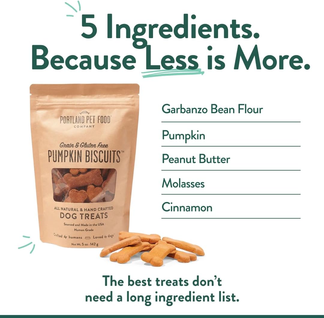 Portland Pet Food Dog Treats Variety, Healthy, Grain-Free Biscuits, 3 Pack