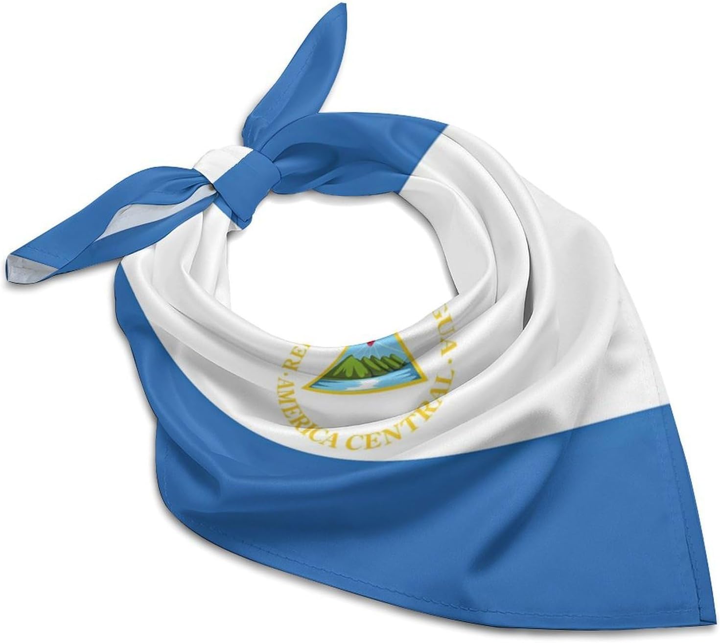 Flag Silk Scarf Head Hair Wraps Bandana Square Satin Head Scarf For Women
