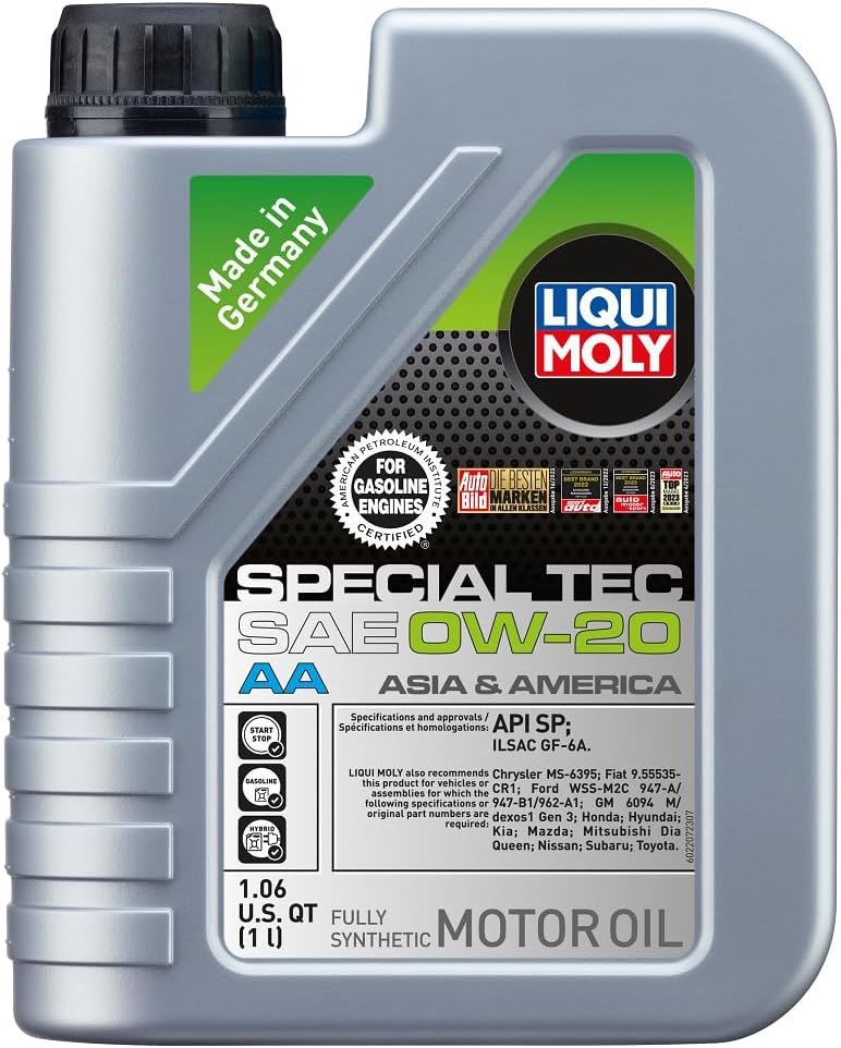 LIQUI MOLY Special Tec AA SAE 0W-20 | 5 L | Fully synthetic engine oil | SKU: 2208