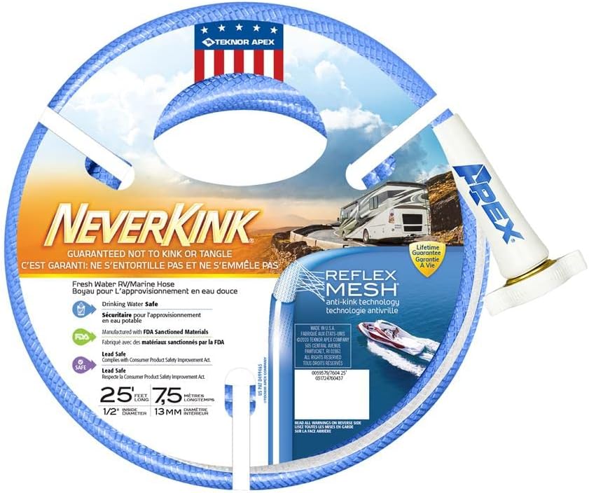 Teknor Apex 7604-25 NeverKink RV/Marine Water Hose - 1/2" x 25'