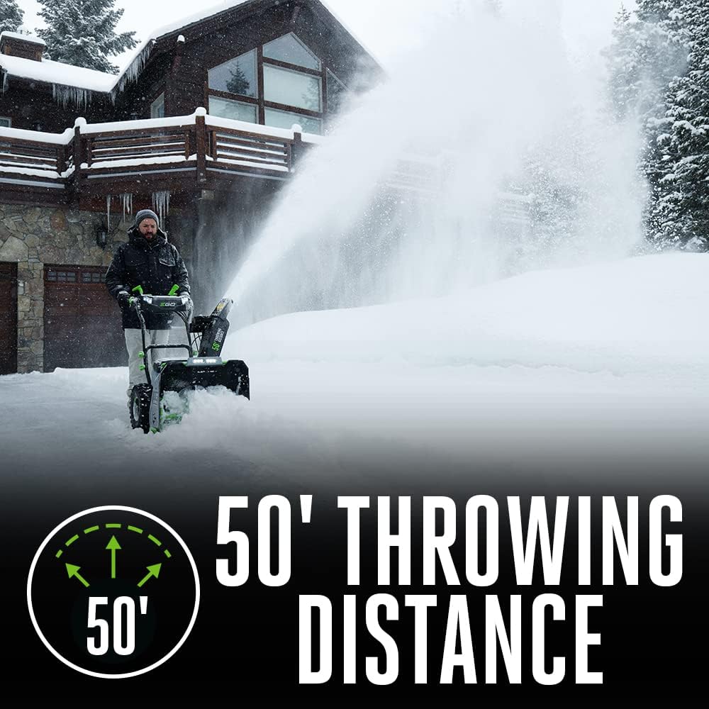 EGO SNT2405 24" Cordless Snow Blower Kit, Self Propelled, w/ 2 7.5Ah Batteries