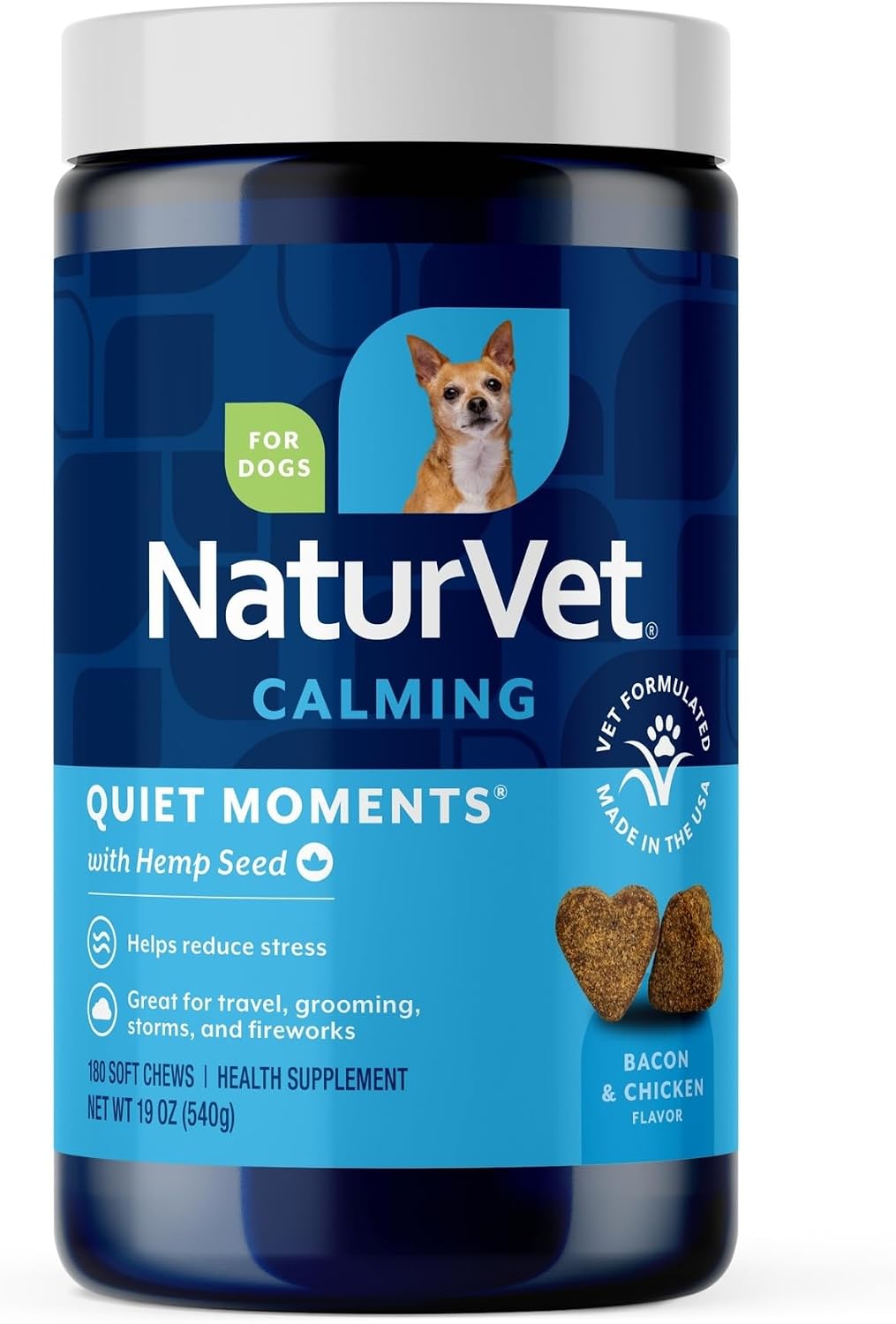 NaturVet Quiet Moments Calming Drops for Cats & Dogs - 2 Oz