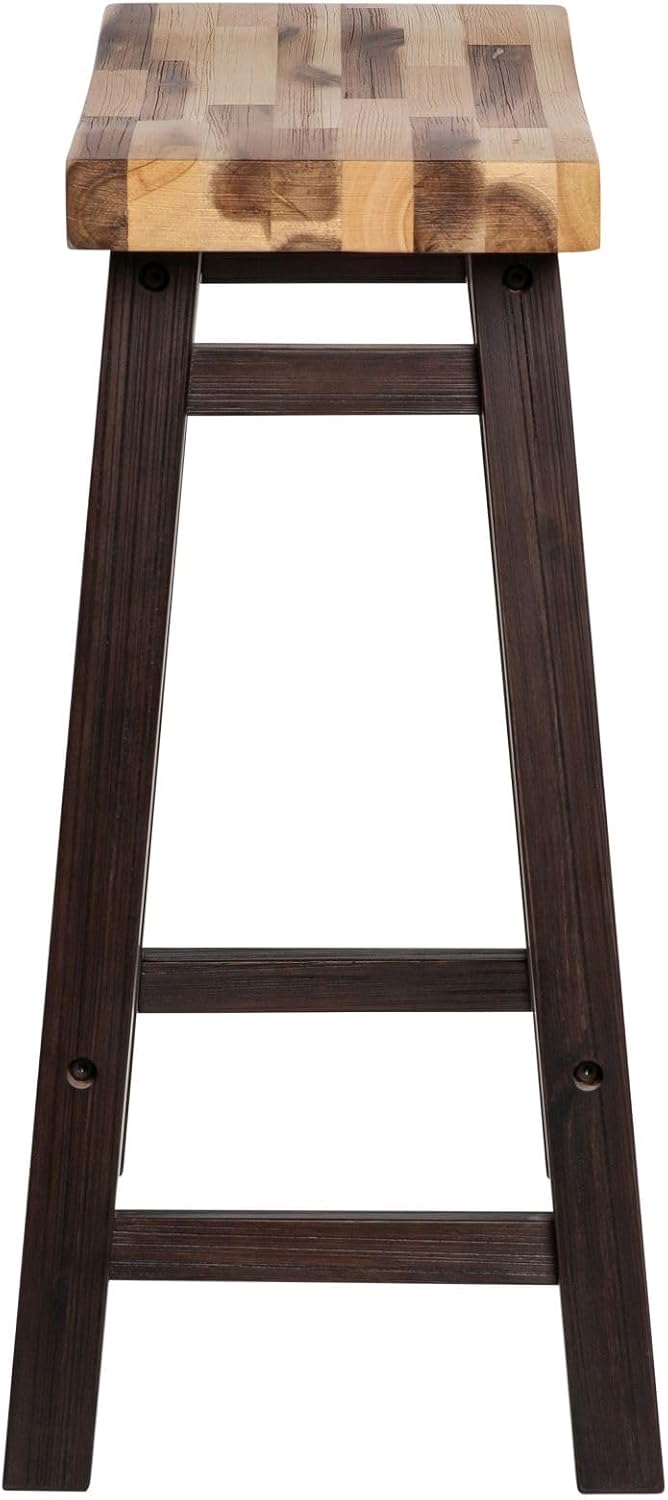 Boraam Sonoma Saddle Stool, Chestnut