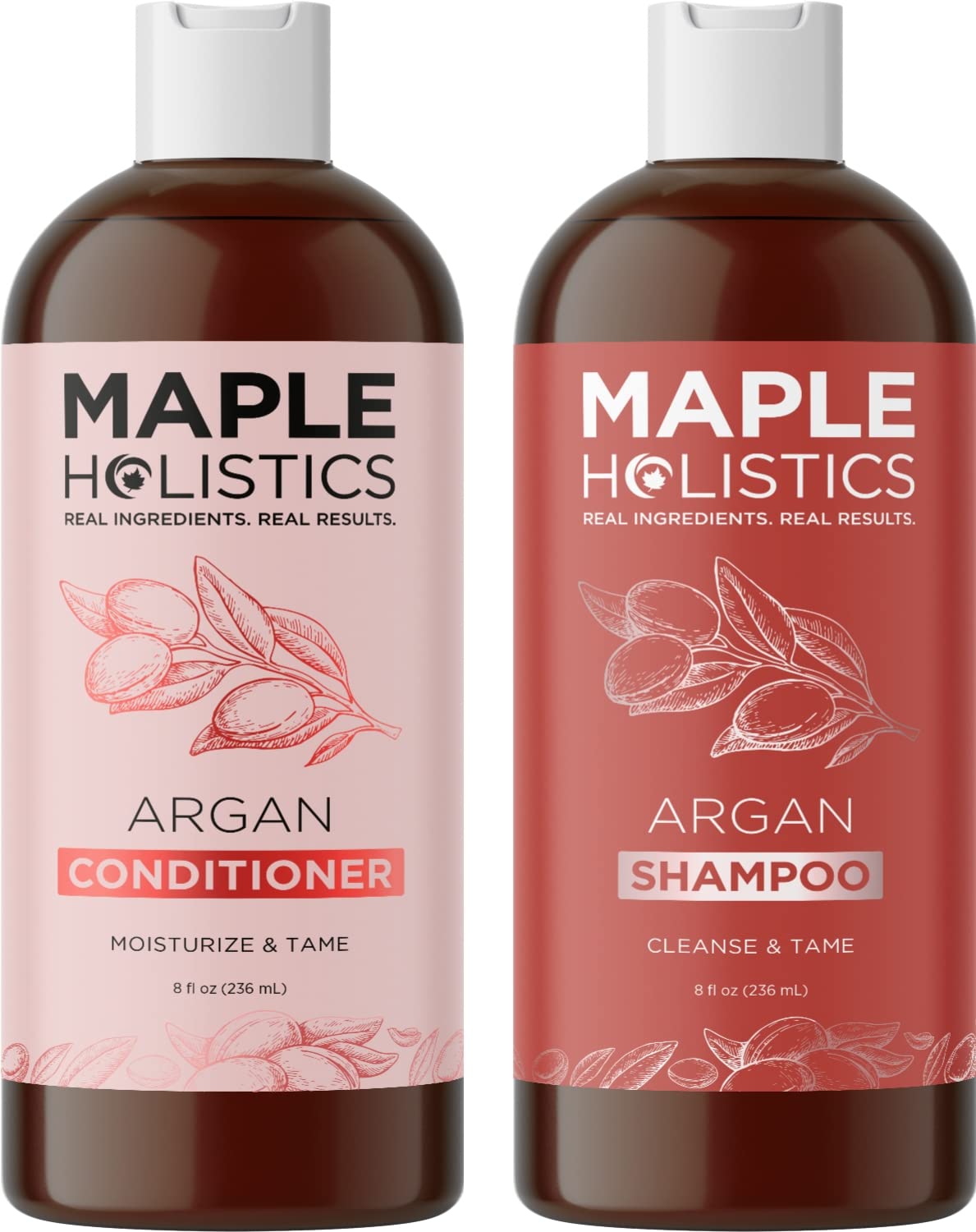 Sulfate Free Shampoo and Conditioner Set - Tea Tree Sage and Rosemary Shampoo and Conditioner for Dry Flaky Scalp Care - Deep Cleansing Color Safe Shampoo and Conditioner for Damaged Dry Hair Care