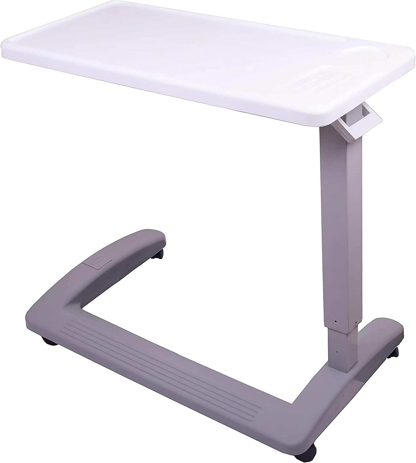 Carex Rolling Overbed Table, Hospital Bed Table, Laptop Tables for Recliner, Bed, Bedside and Sofa, Computer Tables, Hospital Tray