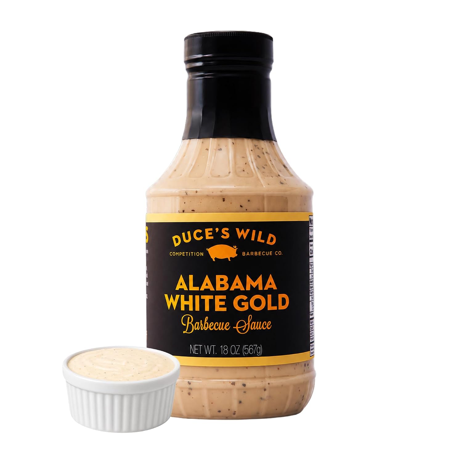 Duce’s Wild Barbecue Alabama White Gold Mayo-Based White Sauce - 18 oz.