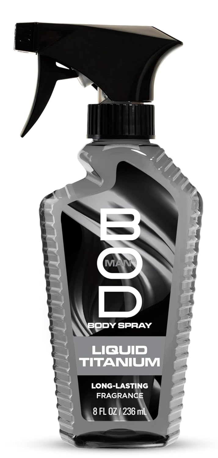 BOD man Fragrance Body Spray, Fresh Blue Musk, 8 fl oz