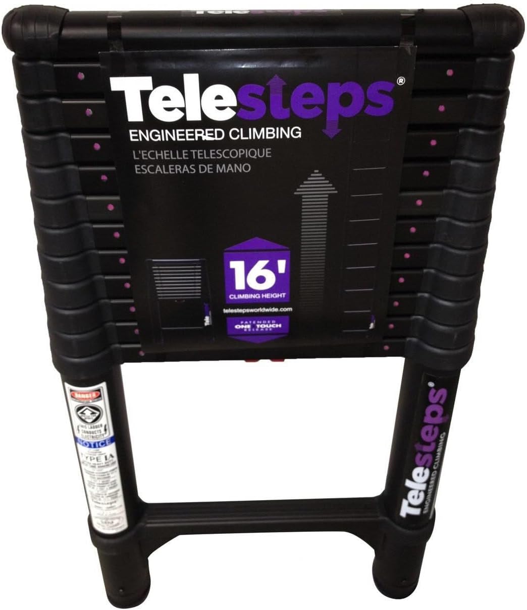 Telesteps 1600ET Tactical Telescoping Extension Ladder – 12.5 ft Height