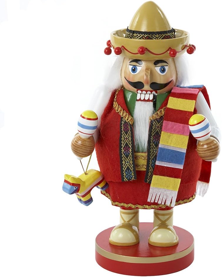 Kurt Adler 10.25-Inch Mexican Nutcracker Tablepiece - Chubby Collection
