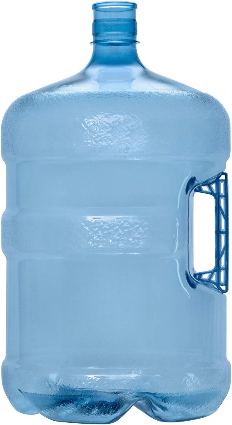 Brio 5 Gallon Plastic Crown Cap Reusable Water Bottle Container