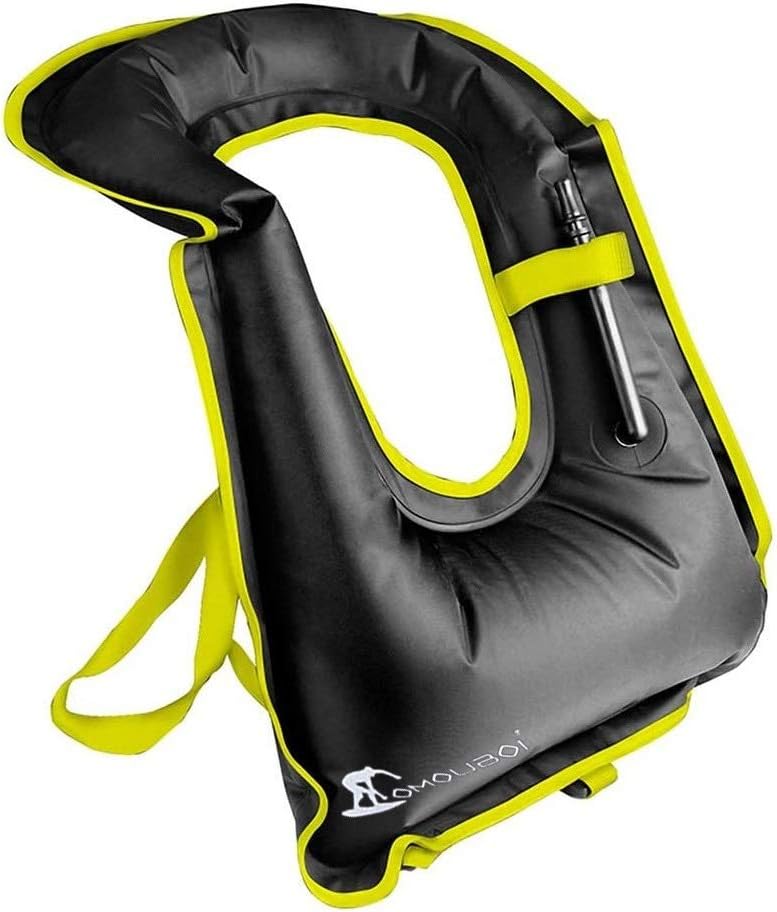 OMOUBOI Snorkel Vest for Adults Swim Vests Inflatable Snorkeling Jackets for Diving, Snorkeling, Swimming Safety (Suitable for 100-220 lbs)