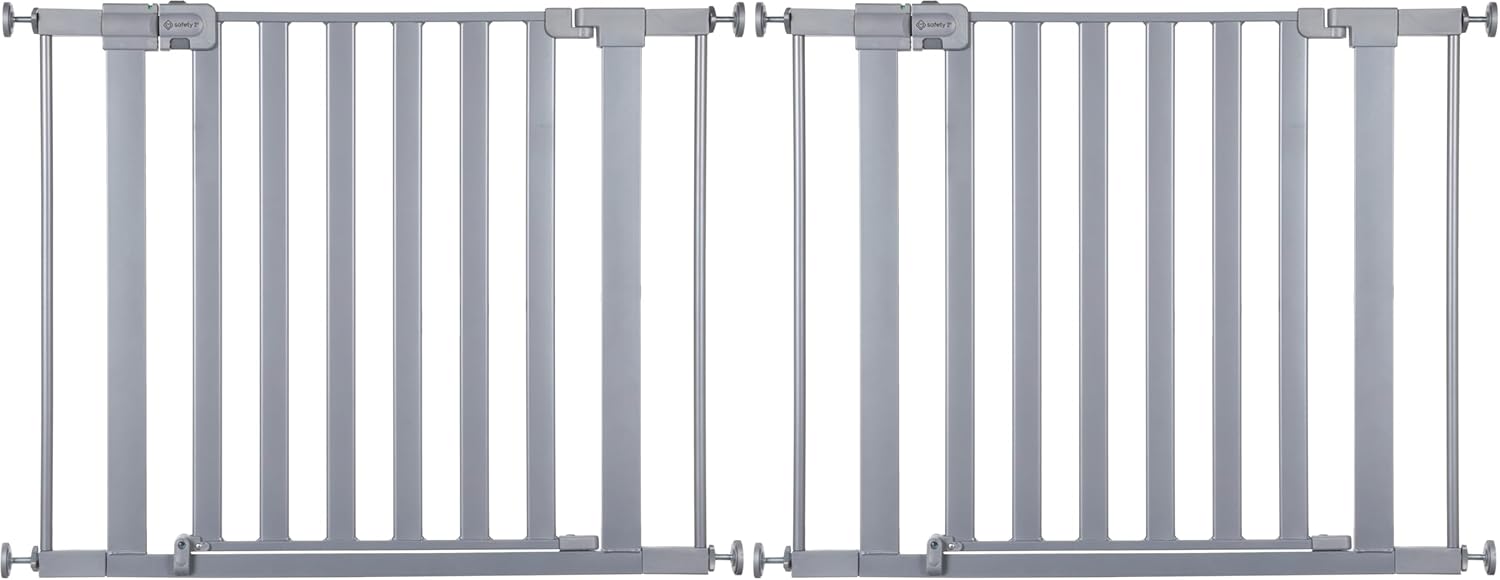 Safety 1st Easy Install Walk Thru Baby Gate for Doorway With Door, Dog Gates, Fits 29"-38", Easy Install 28" Tall, White