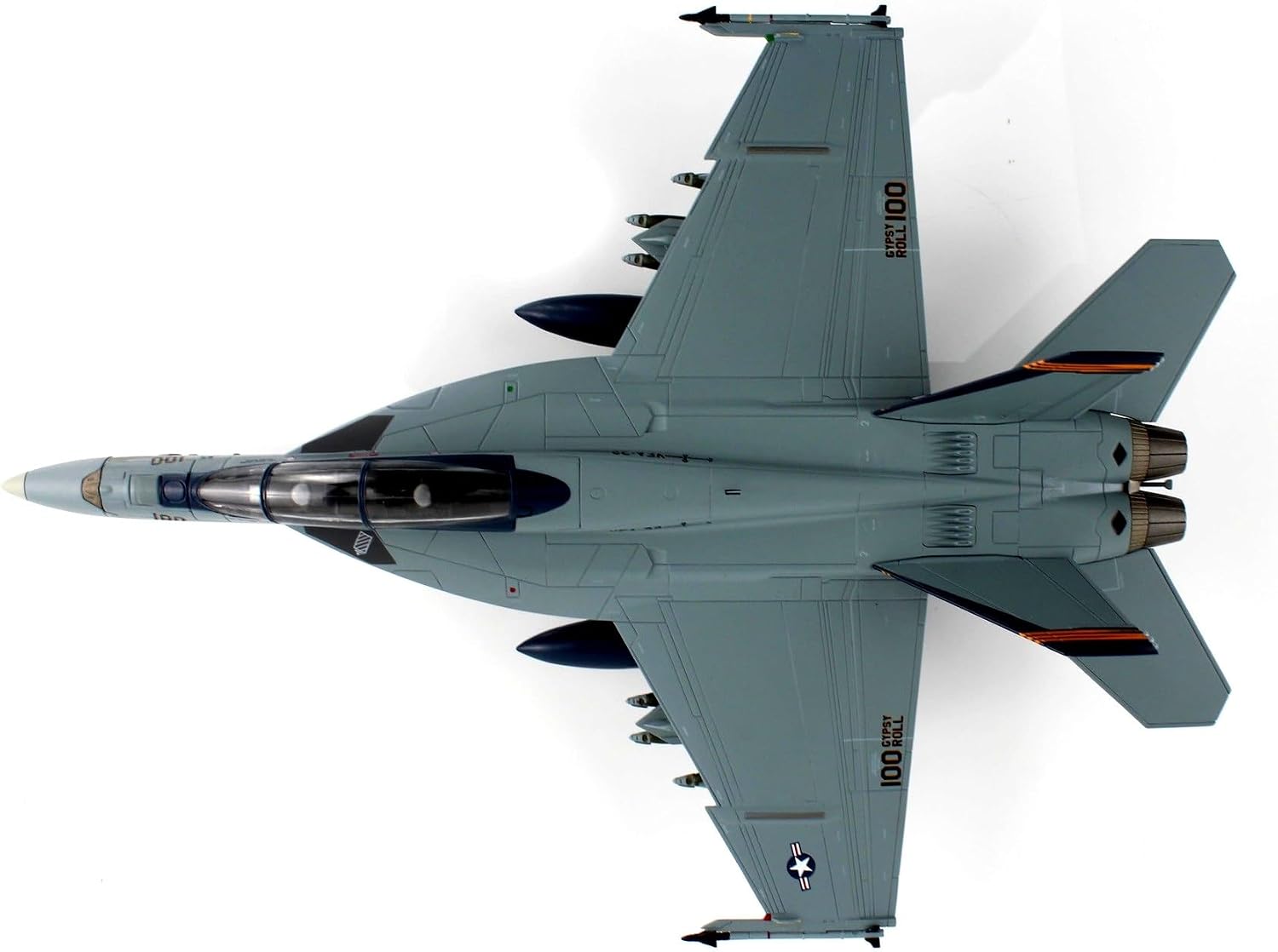 Hobby Master | 1:72 Scale Diecast Military Aircraft Replica | F:A-18F Super Hornet AC100:166628, VFA-32 Fighting Swordsmen, EAA AirVenture