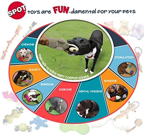 SPOT Knot-ical Tuff Stick - Braided Rope Dog Toy, Tight Weave Nautical Rope Fetch and Tug Toy, Great for Moderate Chewers