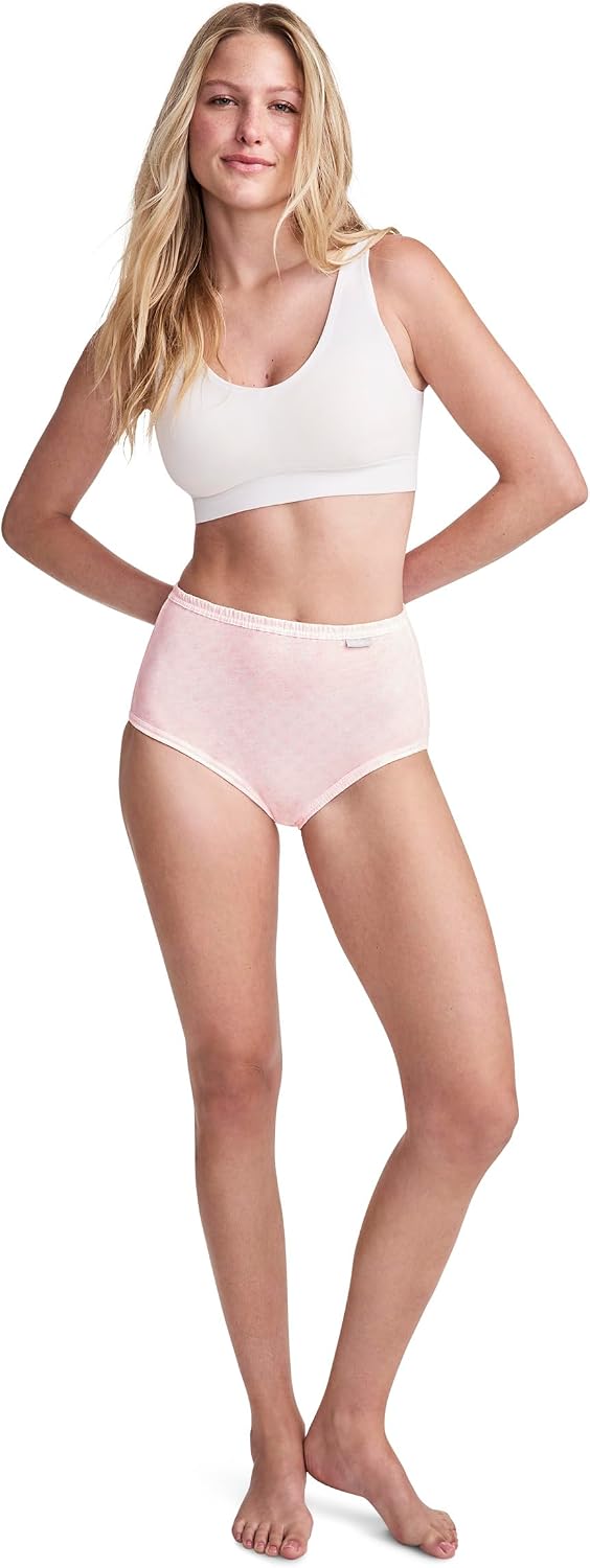 Jockey Women's Underwear 100% Cotton Elance Brief - 3 Pack