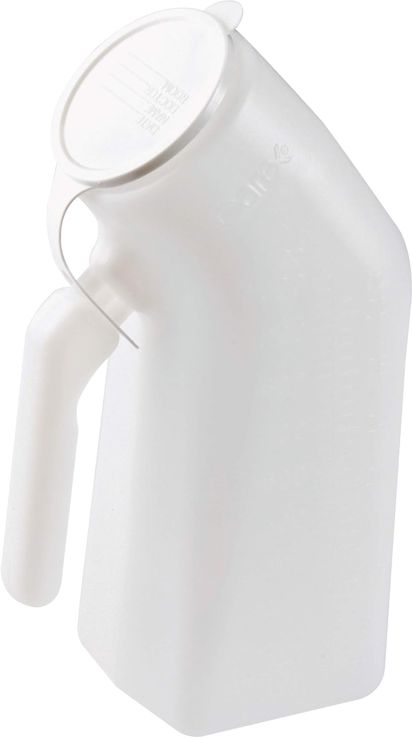 Carex Portable Urinal For Men - Male Urinal and Travel John - Plastic Urinal