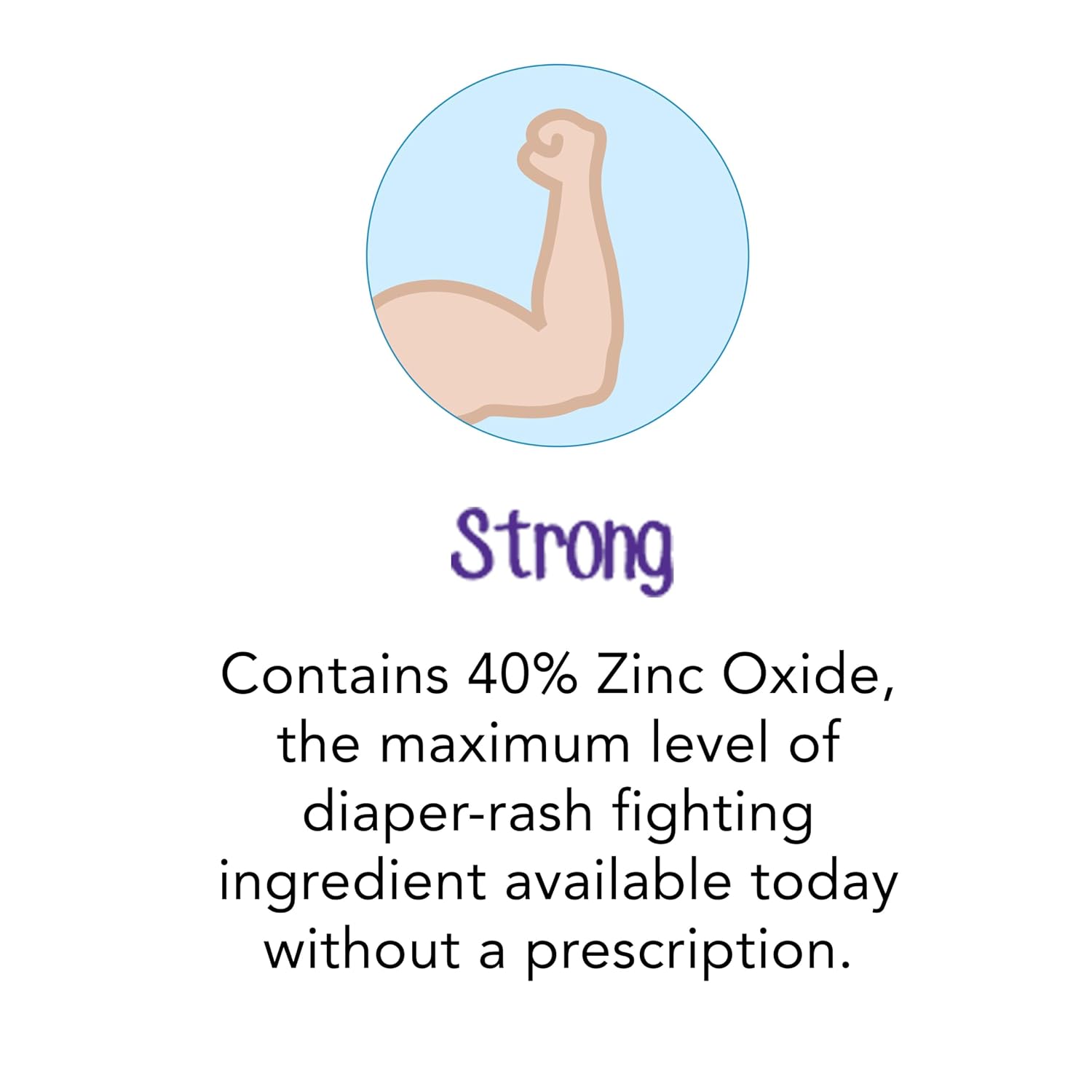 Desitin Maximum Strength Diaper Rash Paste, 40% Zinc Oxide, 4.8 oz | Helps Treat, Relieve & Prevent Diaper Rash, 40% Zinc Oxide, Immediate Relief, Protects up to 12 Hours, Hypoallergenic