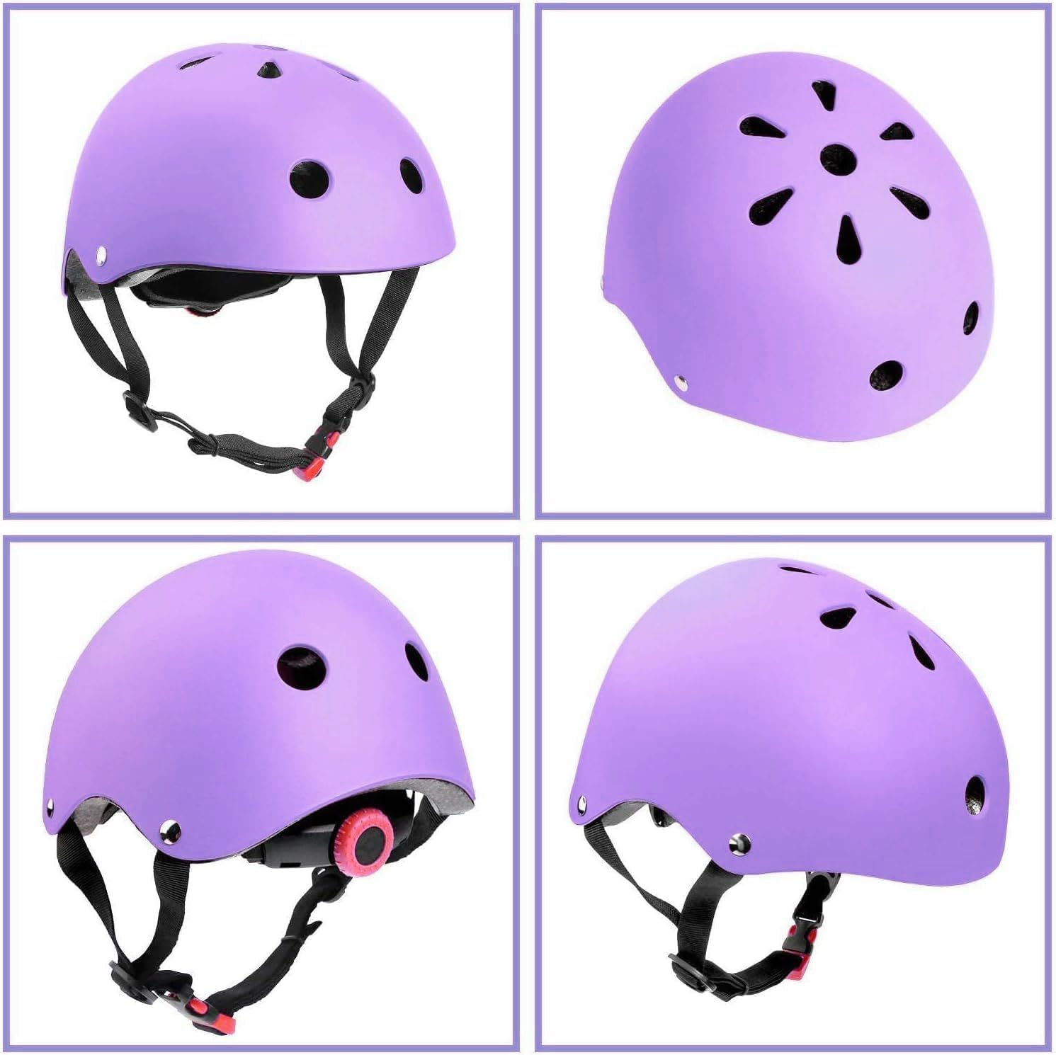 Color Gradient Adjustable Kids Bike Helmet Toddler Helmets for 3-5-8-14 Years Kids Girls Boys Youth Bicycle Helmet for Scooter Balance Bike Roller