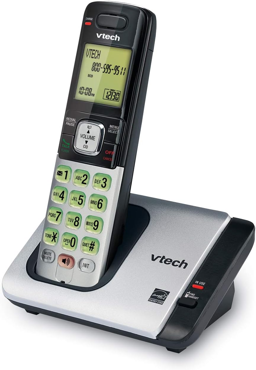 VTech CS6719-2 2-Handset Cordless Phone with Caller ID/Call Waiting, Handset Intercom & Backlit Display/Keypad, Silver