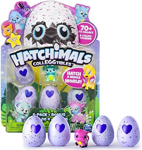 Hatchimals - CollEGGtibles - 4-Pack + Bonus (Styles & Colors May Vary) by Spin Master
