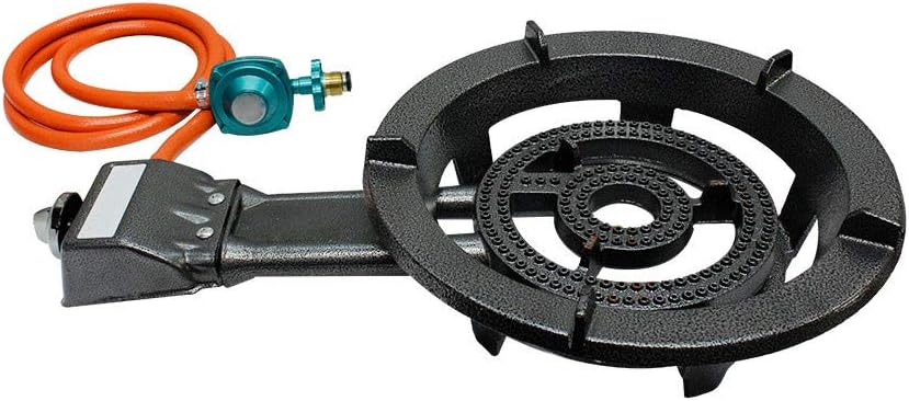 Electric Ignition Portable Propane Super Gas Stove Burner Heavy Duty Cast Iron