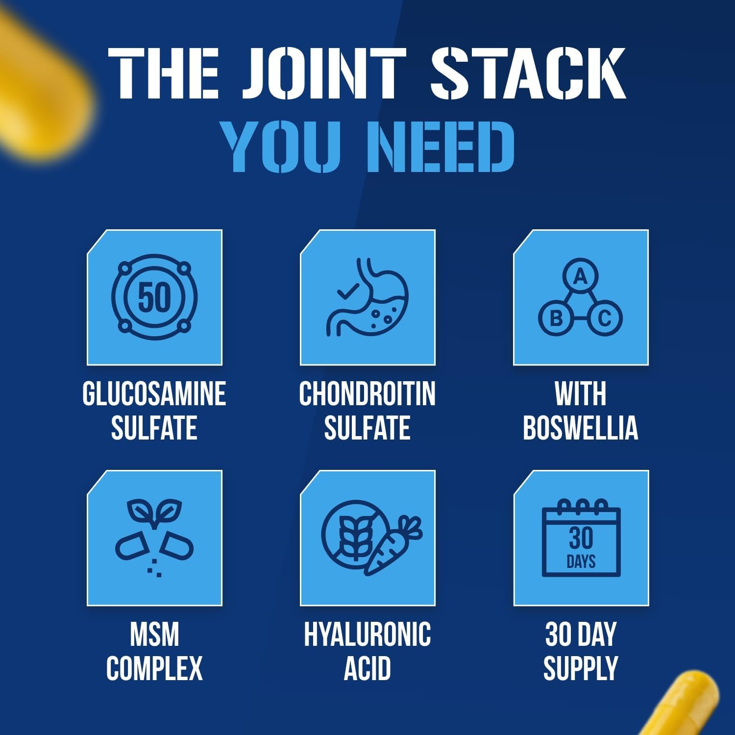 EVL FlexMode Joint Support with Glucosamine & Chondroitin - 30 Servings | Advanced joint formula with MSM