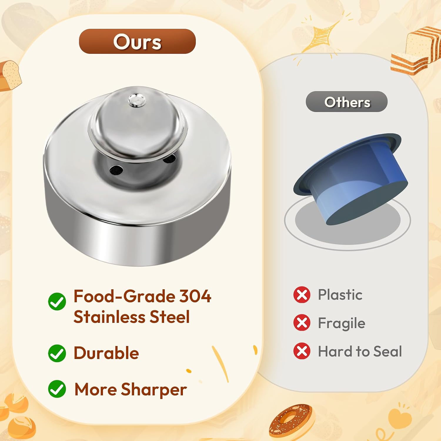 Gelbira Sandwich Cutter, Sandwich Cutter and Sealer, Sandwich Maker, Peanut Butter and Jelly Sandwiches Tool/PBJ Cutter, Sandwich Maker for Kids