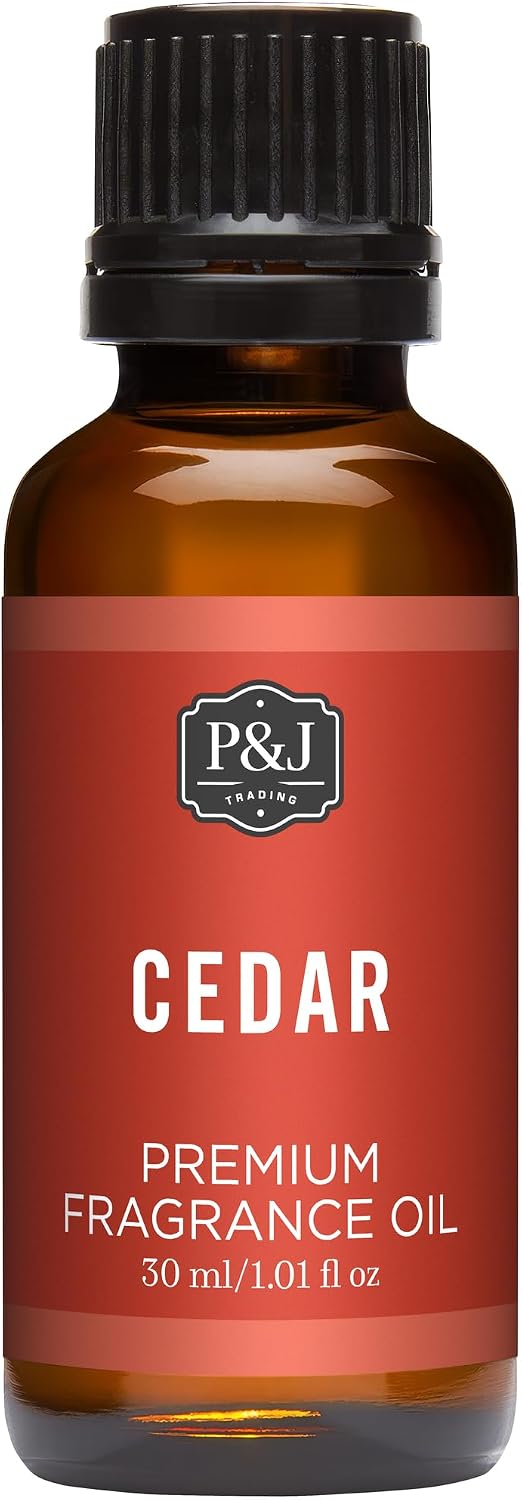 P&J Trading Fragrance Oil | Cedar Oil 30ml - Candle Scents for Candle Making, Freshie Scents, Soap Making Supplies, Diffuser Oil Scents