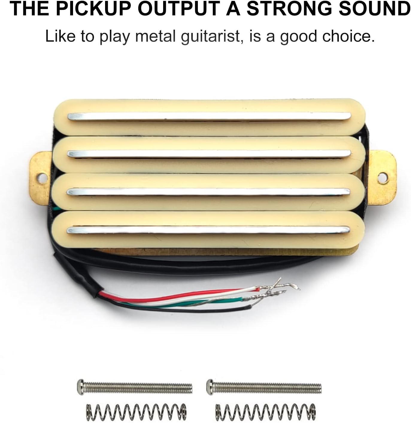 SAPHUE 2-Dual Blade Electric Guitar High Output Track Type Four Coil Humbucker Pickup Black