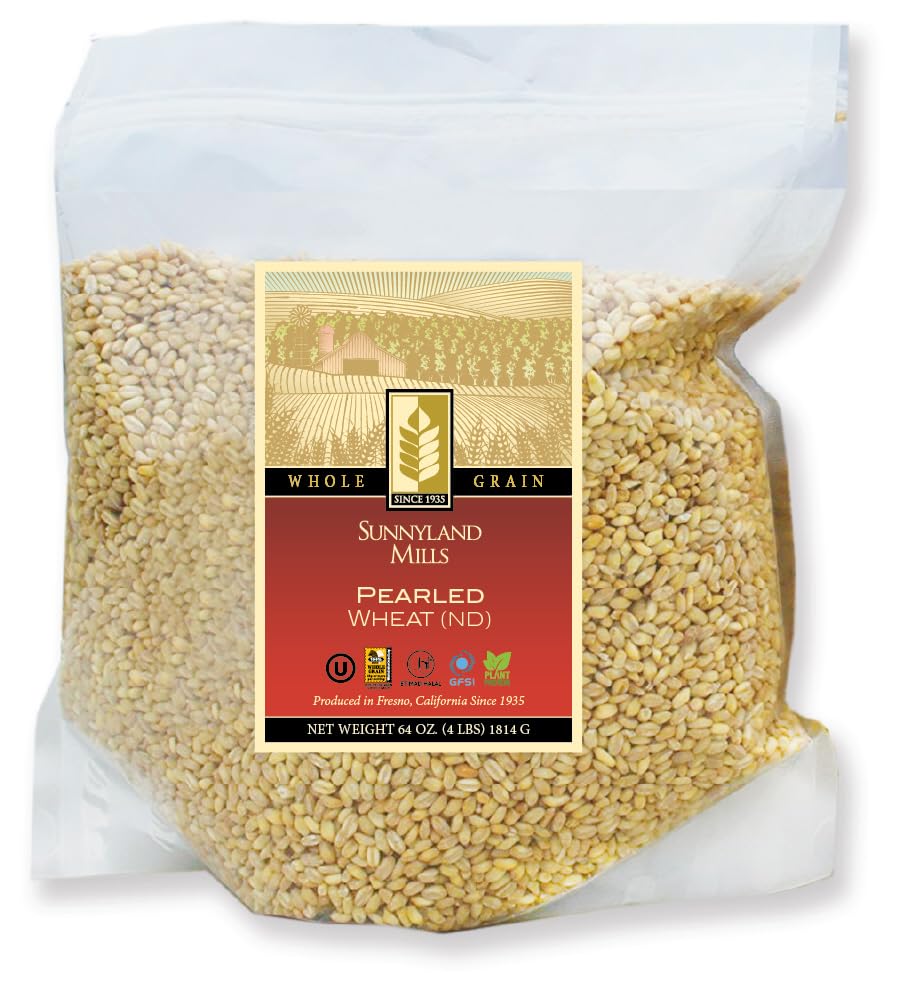 Pearled Wheat (ND), 4lbs (2 Pack)