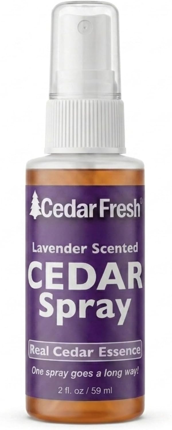 Household Essentials CedarFresh 2‑Ounce Cedar Power Spray, Natural Cedar Essence Odor Neutralizer