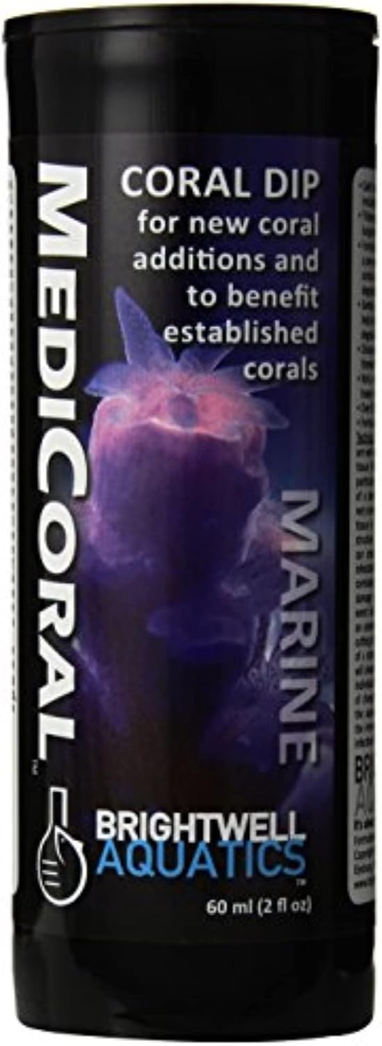 Brightwell Aquatics MediCoral - Coral Dip for New Coral Additions and to Benefit Established Corals , 30-ml