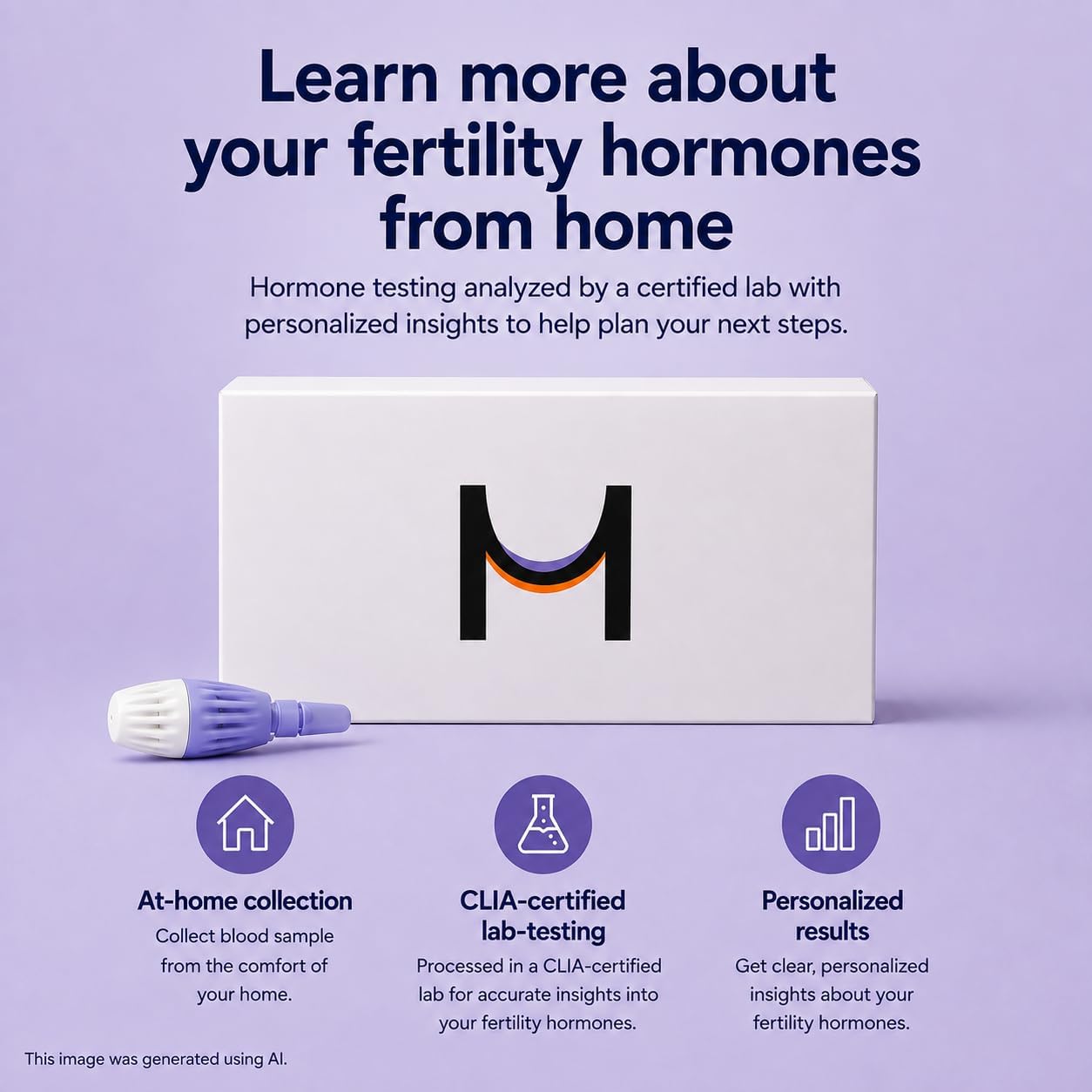 Modern Fertility Hormone Test | Reliable, Convenient at-Home Kit for Women Delivers Personalized Reports, Accurate & Fast