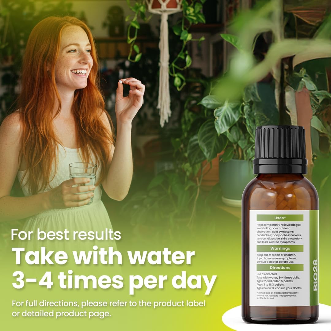Bestmade Total Tissue Cell Salt Mineral Combination BIO28 - Helps Your Body Absorb and Use Nutrients, Increases Energy Levels, Helps Improve Sleep Patterns, Overall Health and Vitality, 350 Pellets