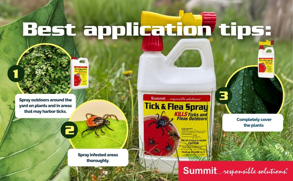 Summit...reponsible Solutions. TICK & FLEA Spray - Concentrate - Quart, Natural