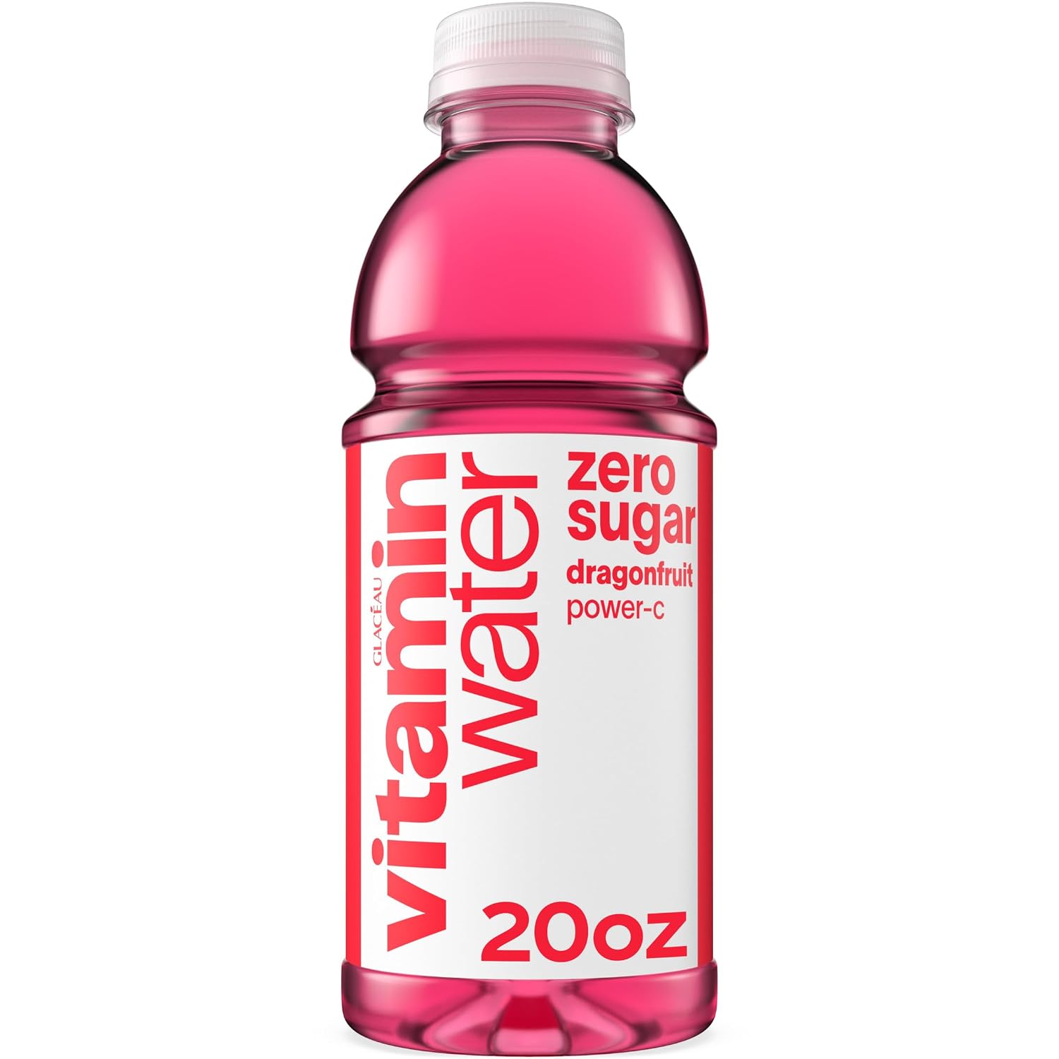 vitaminwater Power-C Dragonfruit Water Beverage, 16.9 fl oz, 6 pack | Bottled, nutrient-enhanced flavored water drink with 90 calories per bottle, antioxidants, and vitamins