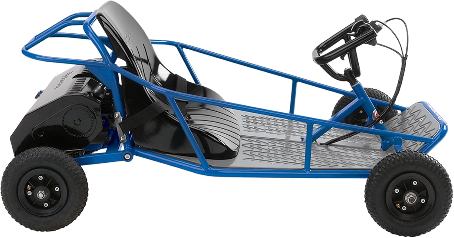 Razor Dune Buggy Electric Ride-On for Kids Ages 8+, 120 lb Max Weight, Blue – 250W Motor, Up to 9 Mph, 40-Min Run Time, Thumb Trigger Throttle