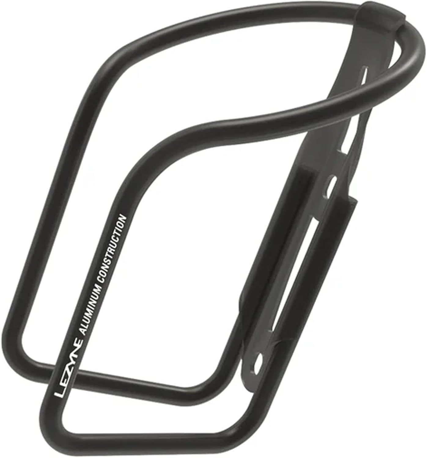 LEZYNE Power Cage Bike Water Bottle Holder | Hollow Tube Design, Secure Wrap-Around Retention, Large Easy-Access Opening & Welded Base Construction, Silver