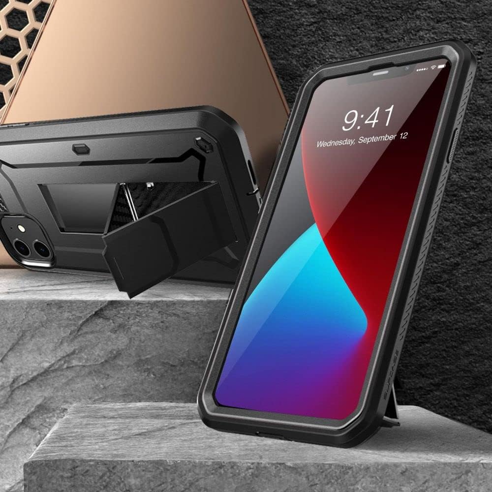 SUPCASE for iPhone 12 Mini Case (5.4 inch) with Screen Protector, Cerulean