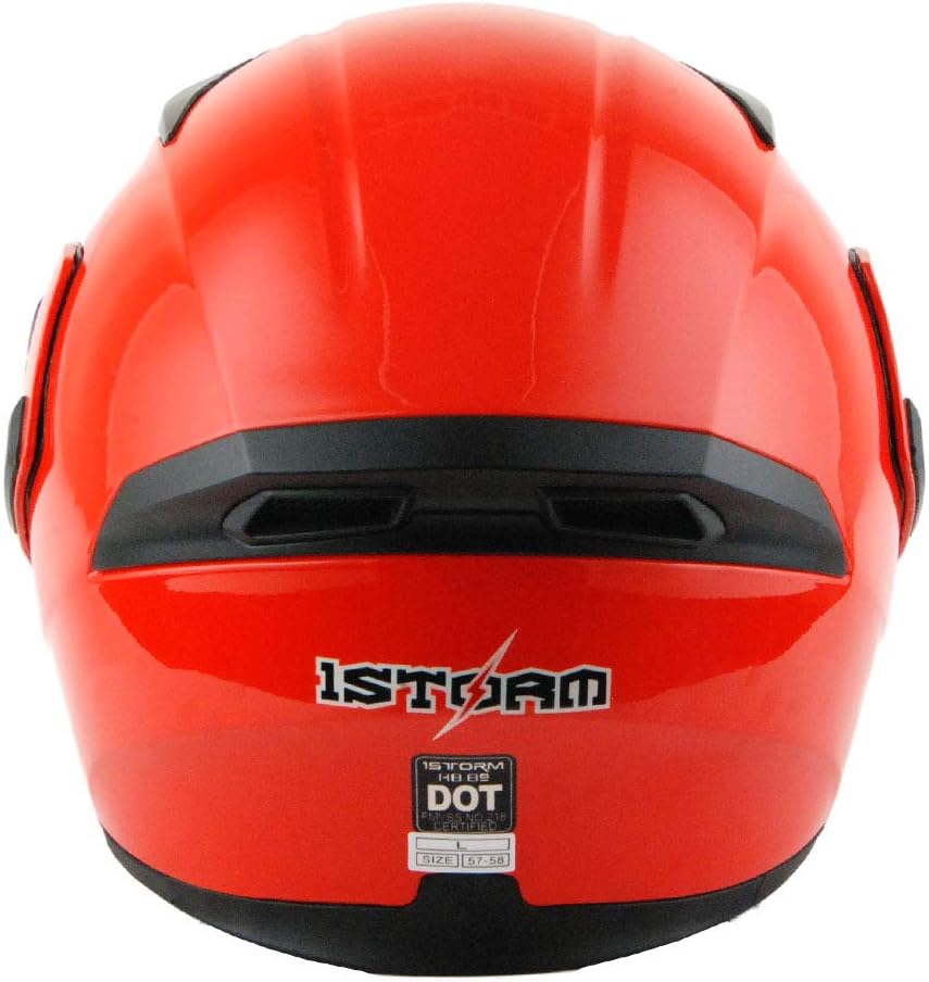 1Storm Motorcycle Modular Full Face Helmet Flip up Dual Visor Sun Shield: HB89