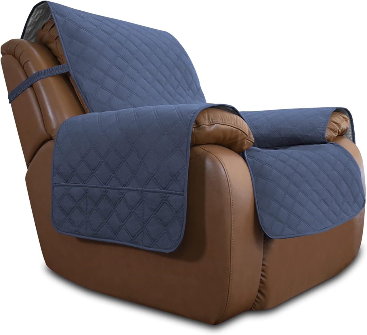 Easy-Going Waterproof Non-Slip Couch Cover, Small Recliner, Chocolate