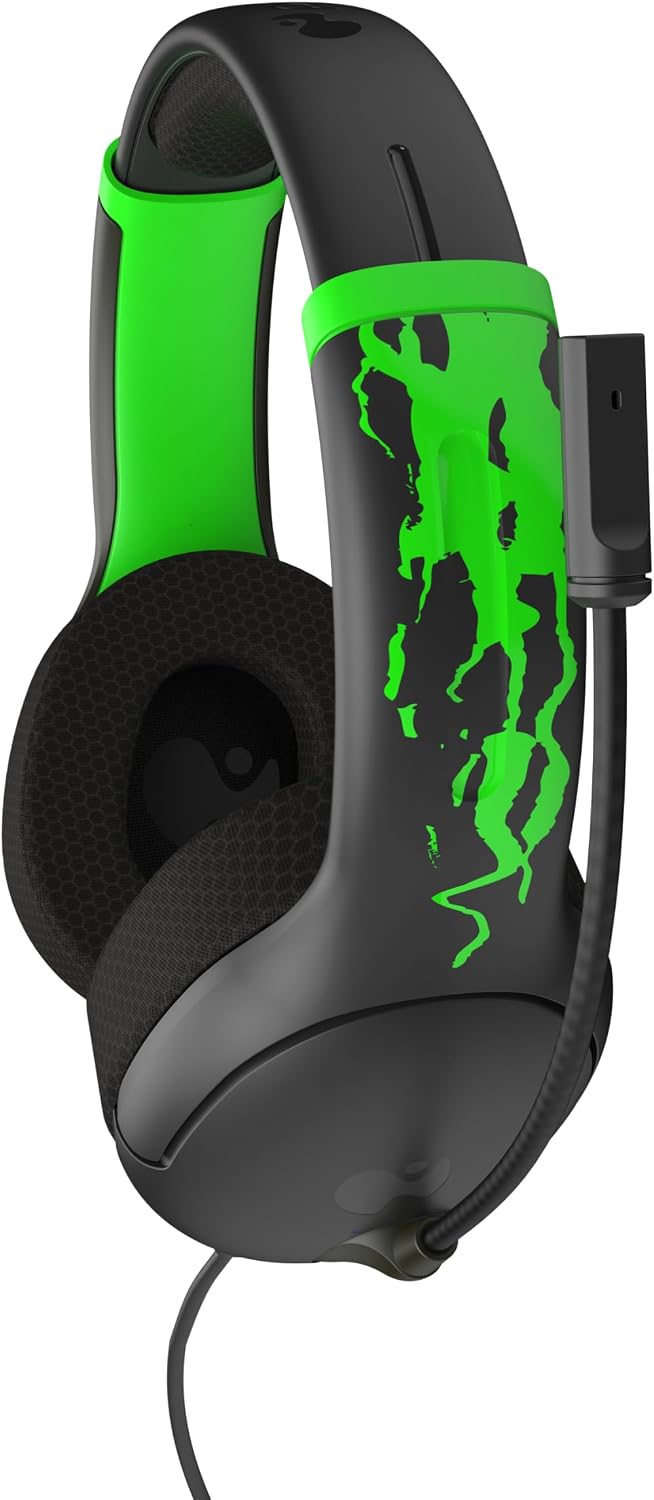 PDP Gaming AIRLITE Xbox Headset with Noise-Cancelling Microphone, Licensed Microsoft Series X|S, Xbox One Accessories, PC/Windows 10/11, Lightweight Wired Power Stereo headphones - Black