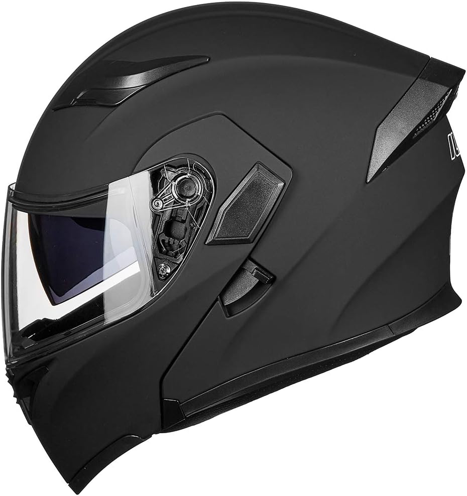 ILM Motorcycle Dual Visor Flip up Modular Full Face Helmet DOT Model 902/902L