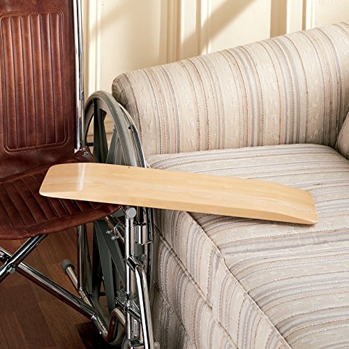 Sammons Preston Hardwood Transfer Board, 24" Slide Board, Tapered Ends for Easy Bed, Wheelchair, and Car Transfers, 250 lb Capacity