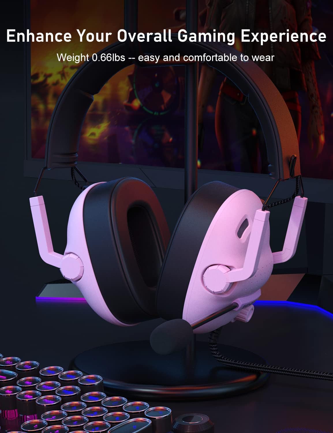 SENZER SG500 Gaming Headset with Noise Cancelling Microphone Black